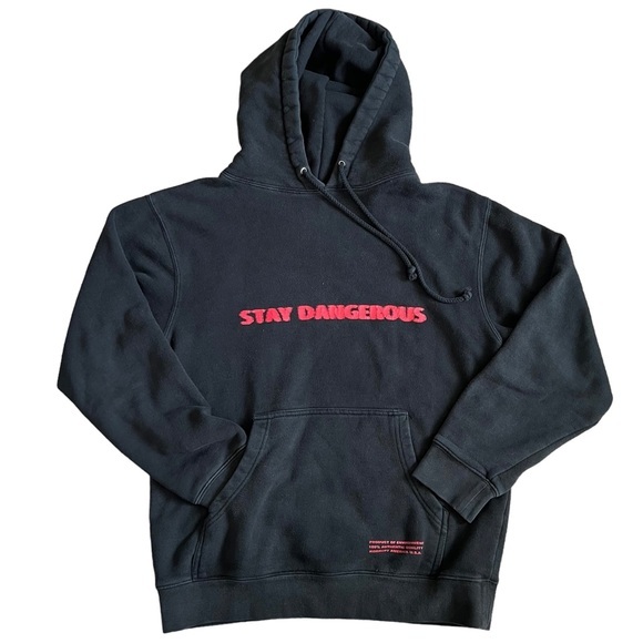 YG Stay Dangerous Official 2018 Album Promo Sweatshirt Sz S Hoodie Black Rare - Picture 1 of 12